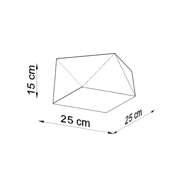Taklampa HEXA 25 silver Silver