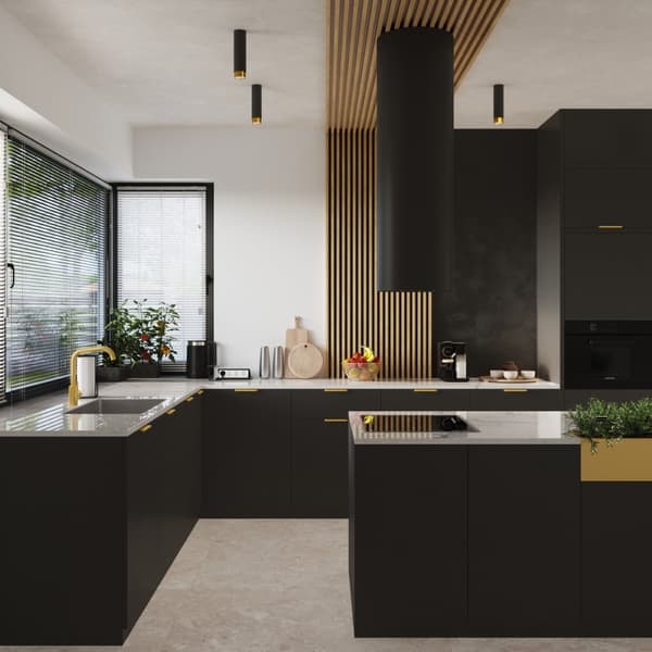 Taklampa NERO 22,5 svart/guld Black