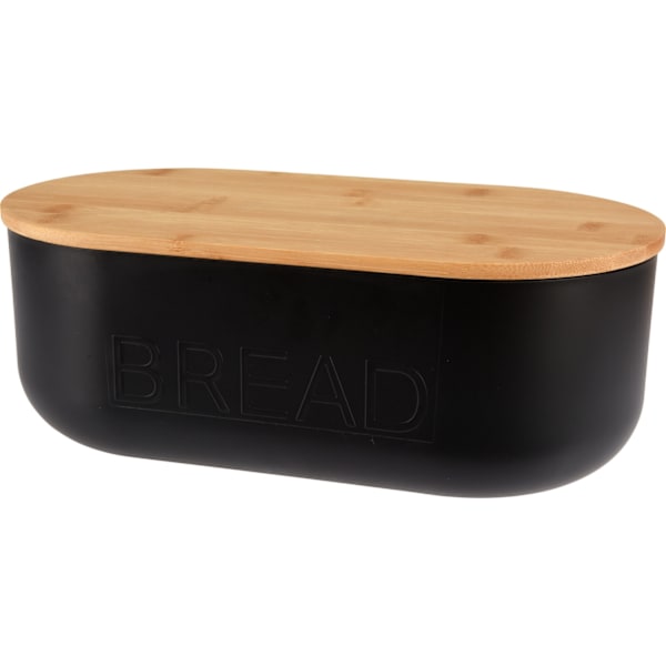 Brödburk Svart Lock Bambu 35 cm Svart