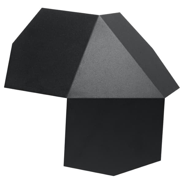Vägglampa TRE svart Svart