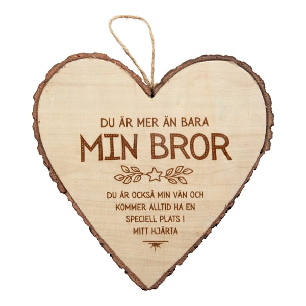 Hjärta Trä Bror wooden heart Tree