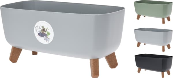 Kruka Urna Grön Plast 39 cm Grön