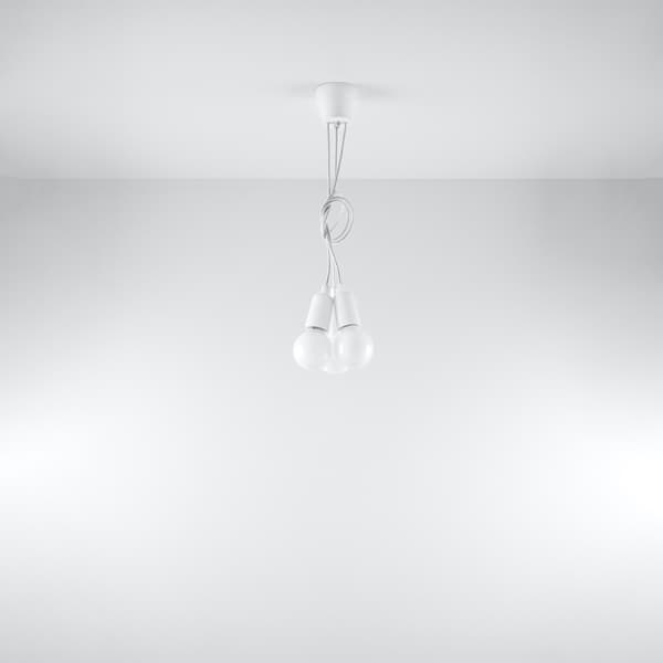Pendel lampa DIEGO 3 vit White