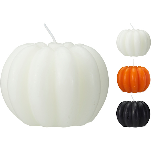 Ljus Pumpa Halloween Orange 9 cm Orange