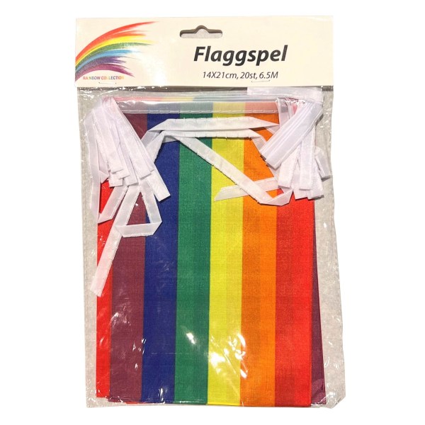 Flaggspel Regnbåge HBTQ+ 20st Multicolor
