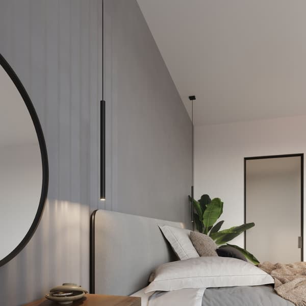 Pendellampa PASTELO 3P svart Black
