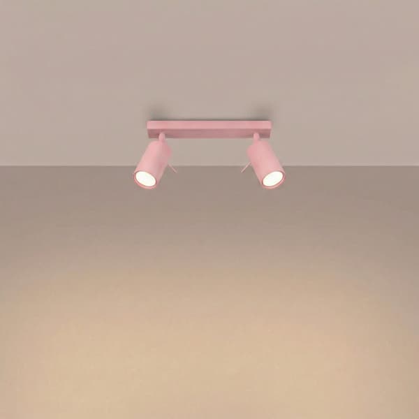 Taklampa RING 2 rosa Pink