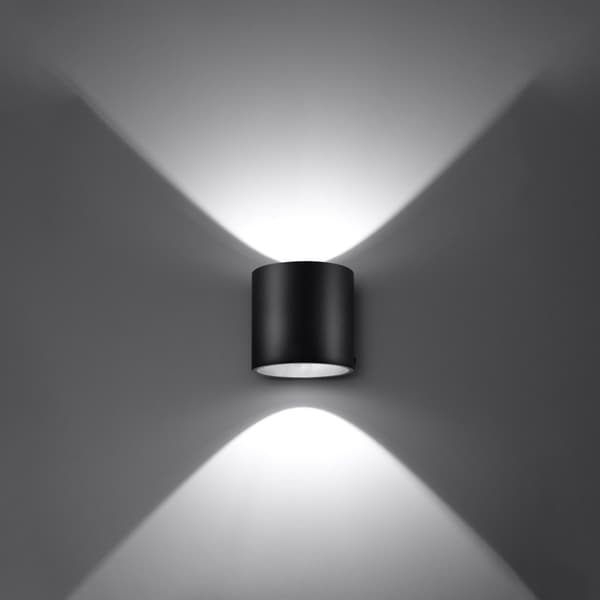 Vägglampa ORBIS 1 svart Black