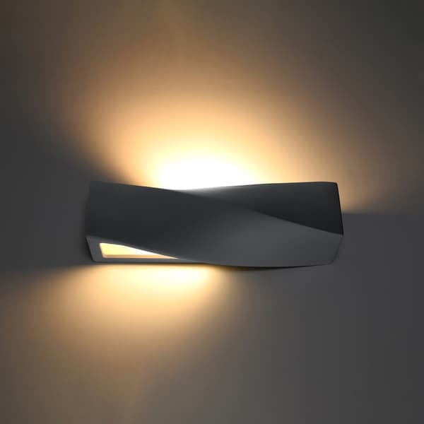 Vägglampa keramik SIGMA grå Grey