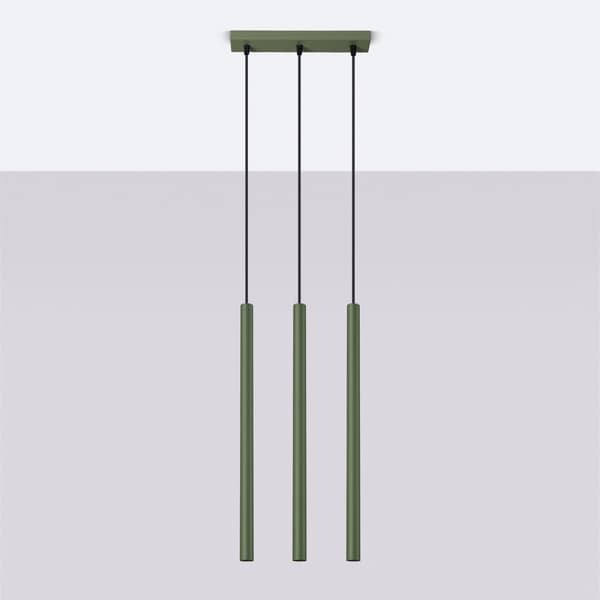 Pendellampa PASTELO 3 olivgrön Green
