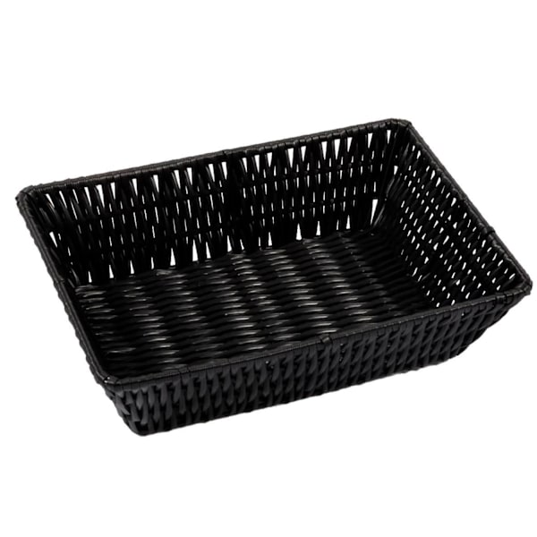 Brödkorg Korg svart flätad 19x26 cm Black