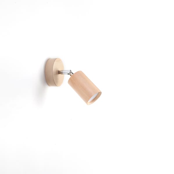 Vägglampa BERG naturträ Brown