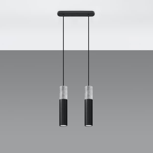 Pendel lampa BORGIO 2 svart Black
