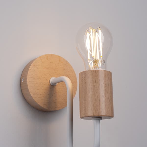 Vägglampa TIMBO vit White
