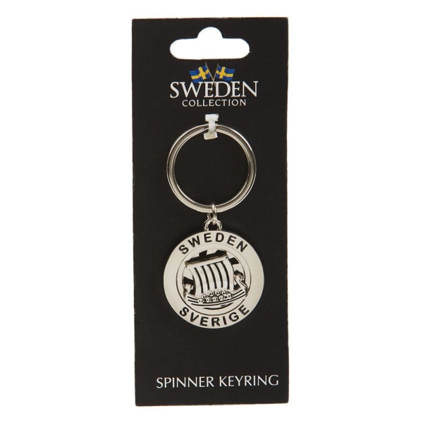 Nyckelring Souvenir Spinner Vikingskepp Grey