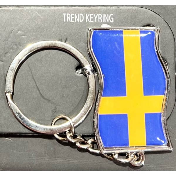 Nyckelring Flagga Sverige Multicolor