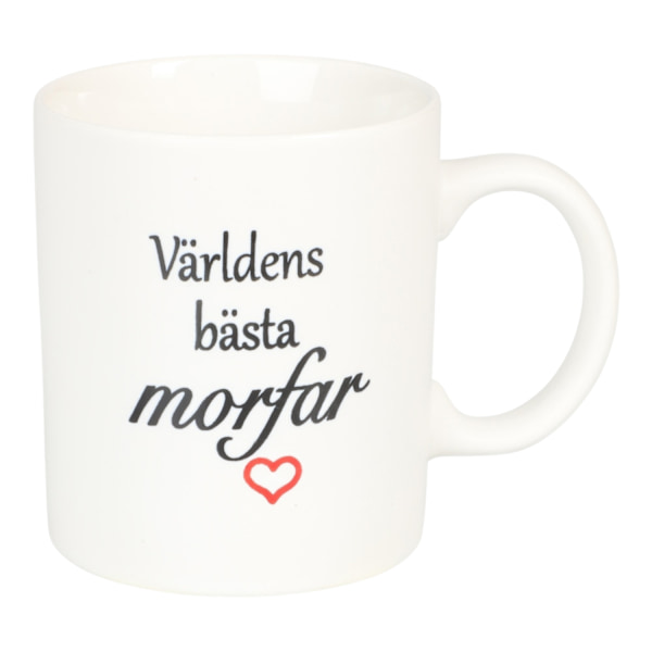 Mugg Världens bästa morfar Vit