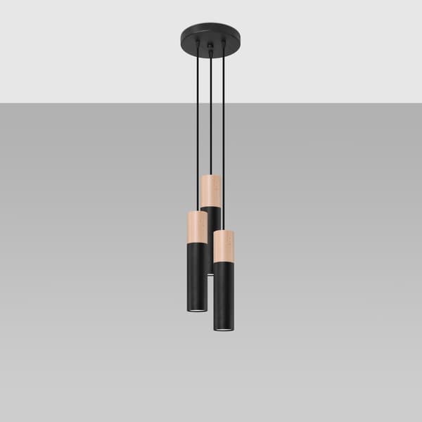 Pendel lampa PABLO 3P svart White