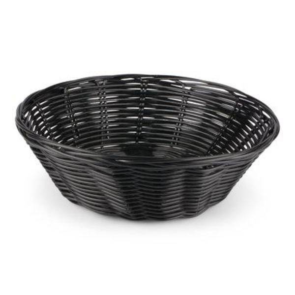 Brödkorg Korg Svart plast flätad 19 cm Svart