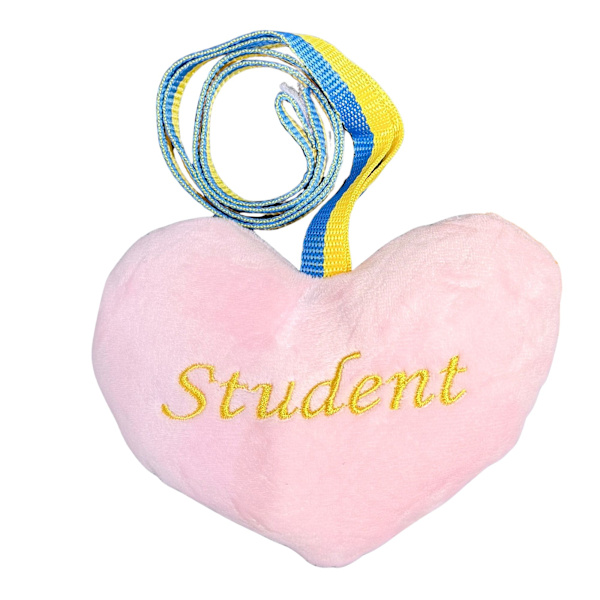 Hjärta Student Rosa 12x15 cm Rosa