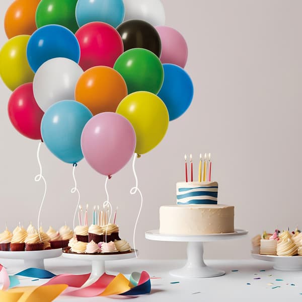 Ballong Mixade färger 25-pack 30 cm Latex Multicolor