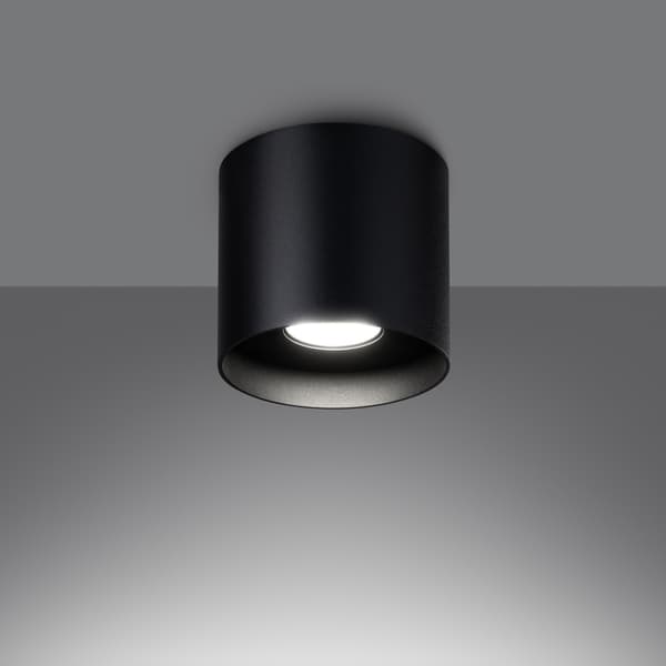 Taklampa MIKA svart Black