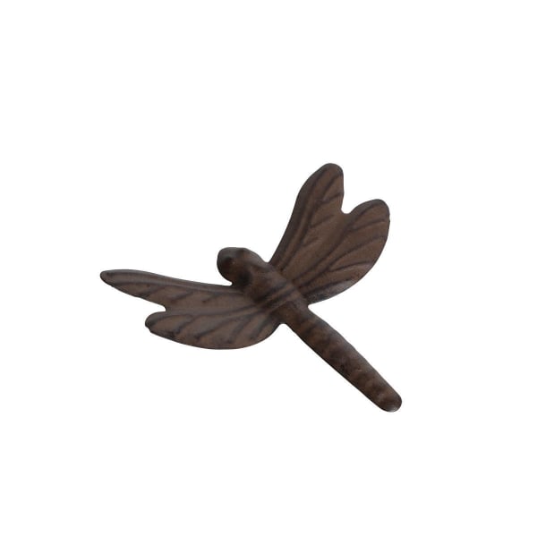 Dragonfly Metal Magnet 9 cm Brown