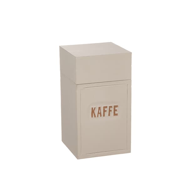 Kaffeburk Sandfärgad Trä 18 cm Sand