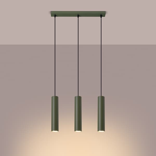 Taklampa LAGOS 3L olivgrön Green