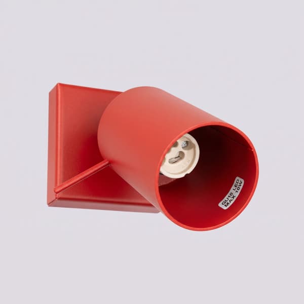 Vägglampa RING röd Red