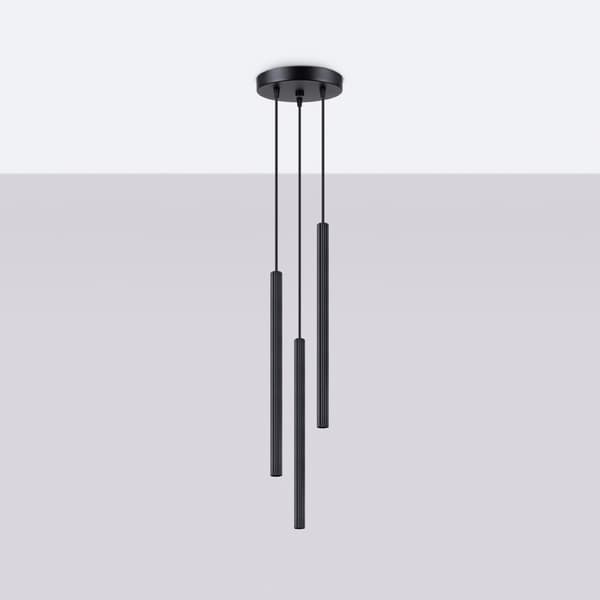 Pendellampa ARCHE 3P svart Black