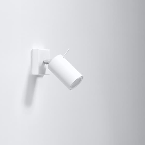 Vägglampa RING vit White
