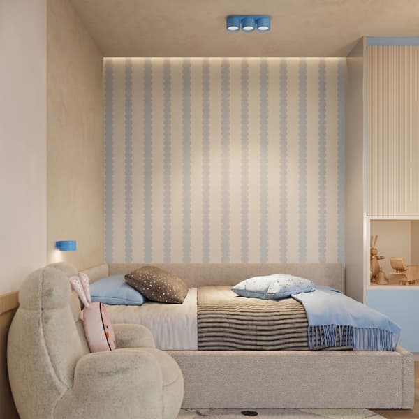 Vägglampa MODO 1 azurblå Gx53 Light blue