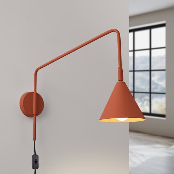 Vägglampa NOX röd ockra Red