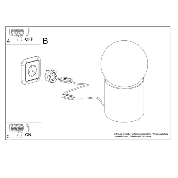 Bordslampa BOOMO Brown