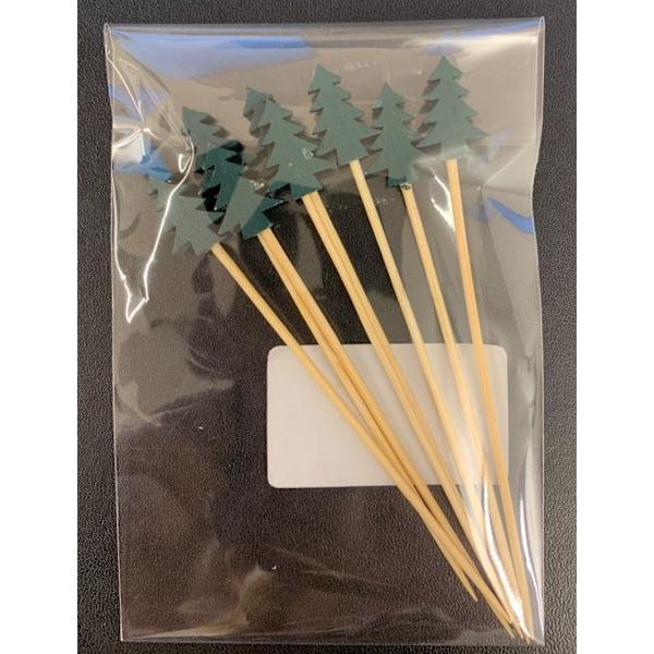 Pinnar Cocktailpinnar Granar Dekoration Jul 12-pack Grön