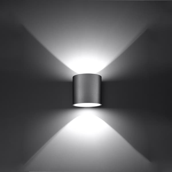 Vägglampa ORBIS 1 grå Grey