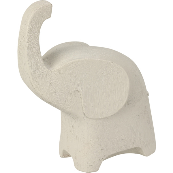 Elefant Vit 20 cm White