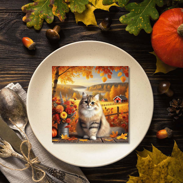 Servetter Höst Katt 20-pack Multicolor