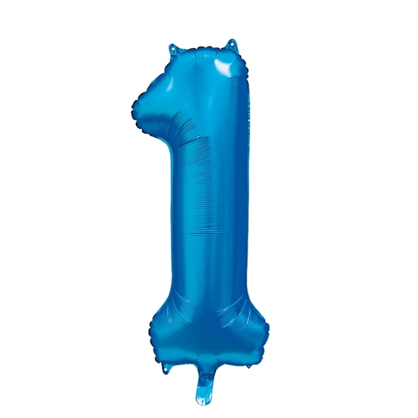 Ballong Siffra 1 Blå 86 cm Blå
