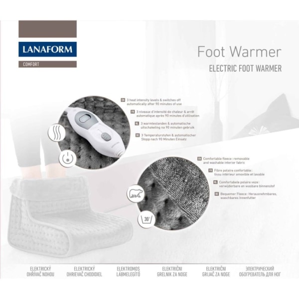 Sähköinen jalkojen lämmitin FOOT WARMER Lanaform Grey