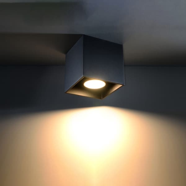 Taklampa QUAD 1 svart Black