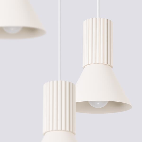 Pendellampa ESTRIA 3P beige Beige