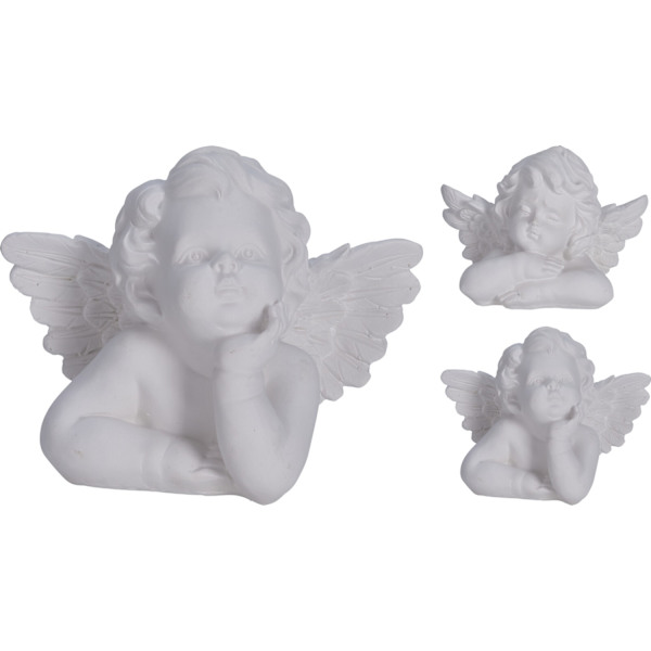 Ängel Byst Vit 13 cm White