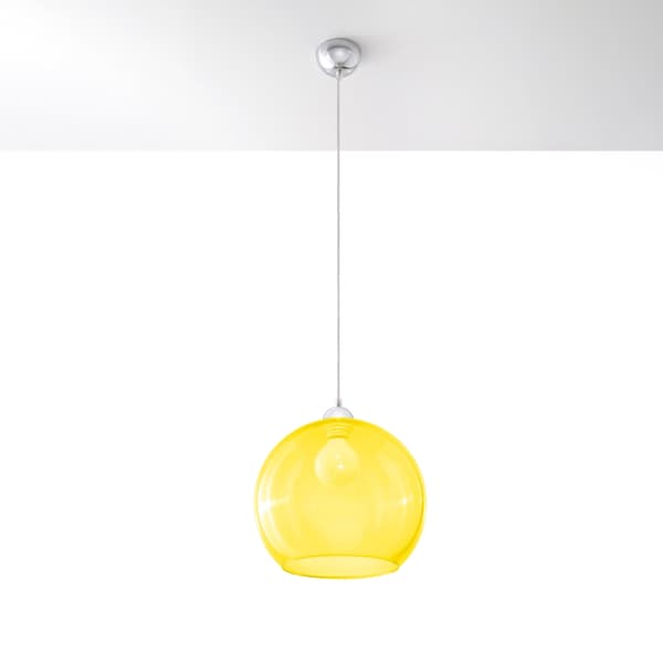Pendel lampa BALL gul Yellow