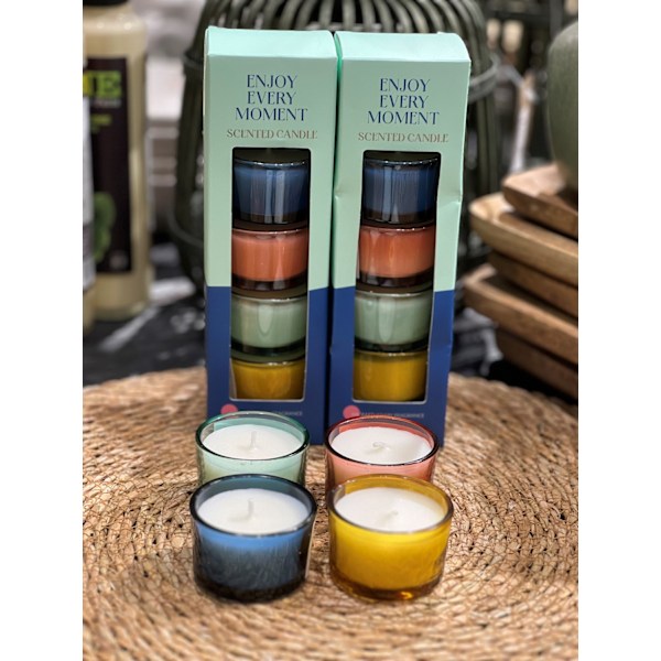 Doftljus 4-pack Presentförpackning Cocobeach Blue Cocobeach
