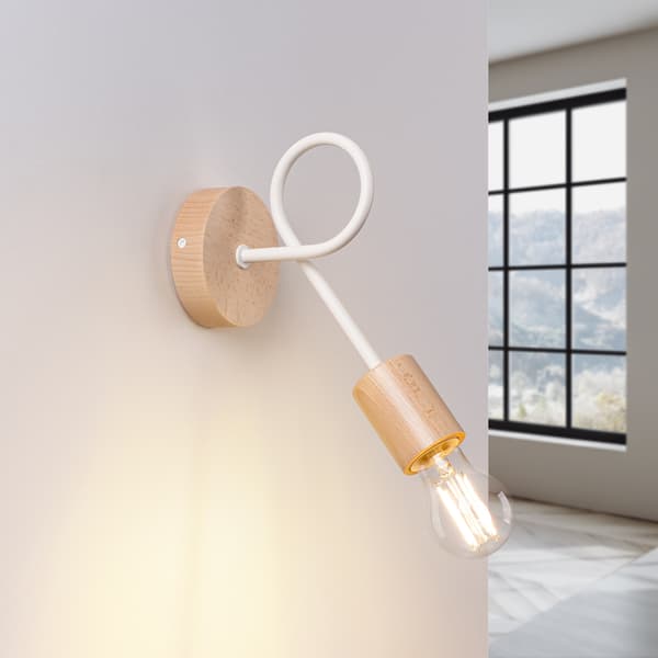 Vägglampa EMBER vit White