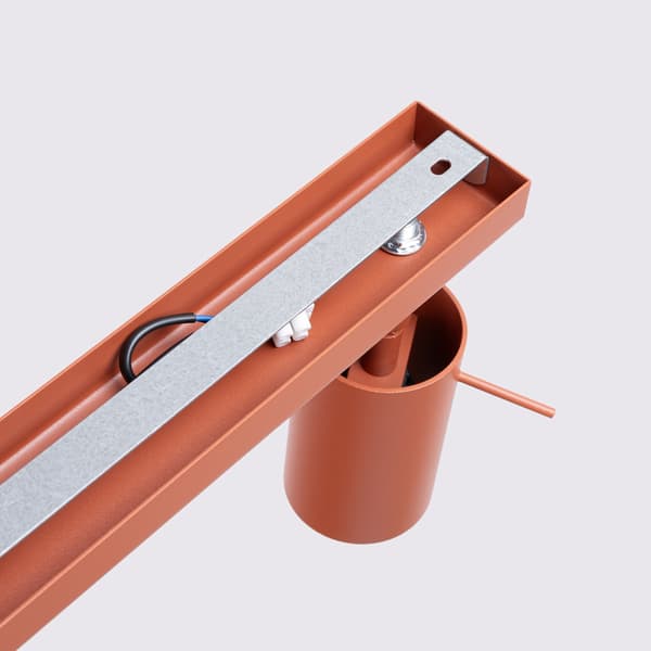 Taklampa RING 3L röd ochra Red