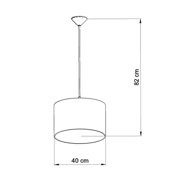 Pendellampa FOOTBALL C 40 White