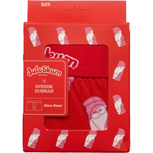 Boxershorts Juleskum Skumtomte Kalsonger stl L Red